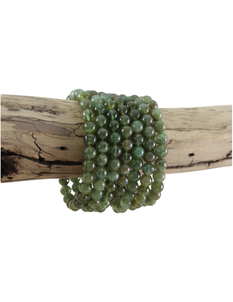 Pulsera de perlas de Apatita verde