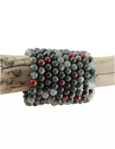 Heliotrop Jasper Perlenarmband A