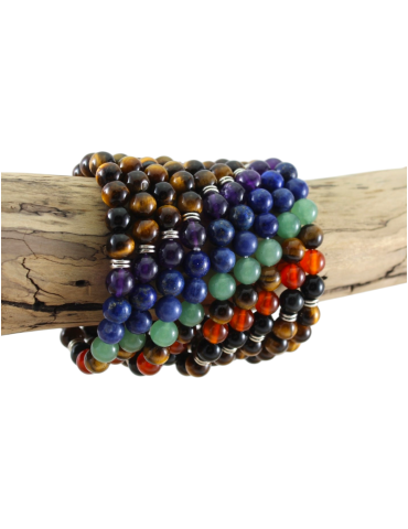 7 chakra armbanden tijgeroog kralen A