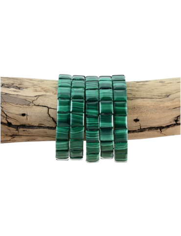 Square malachite bracelet