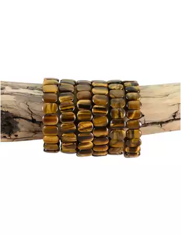 Flat Tiger Eye Bracelet