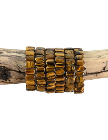 Flat Tiger Eye Bracelet