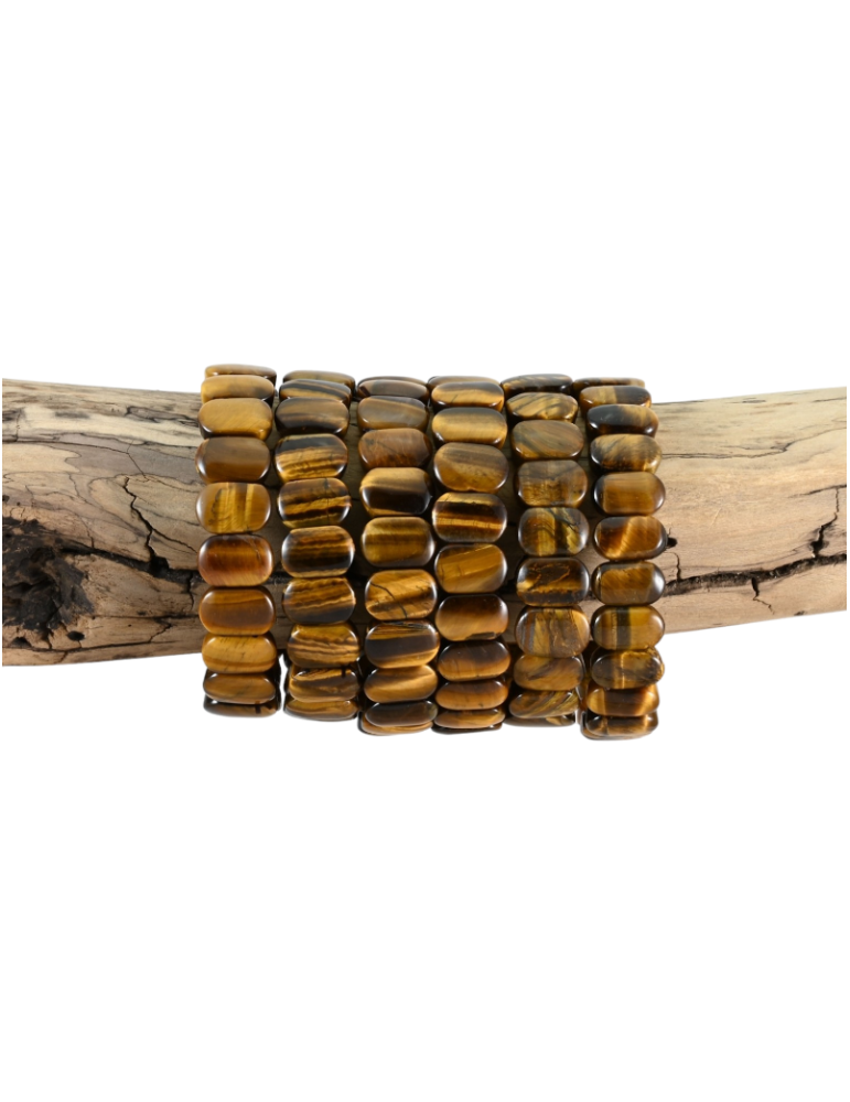 Flat Tiger Eye Bracelet