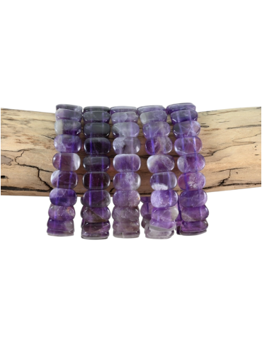 Flacher Amethyst-Armband