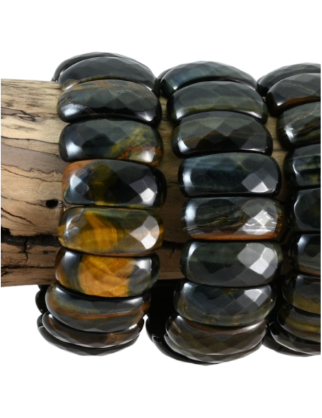 Bracciale XL sfaccettature occhio di falco