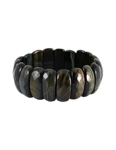 Bracelet XL facettes oeil de faucon