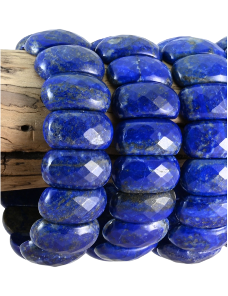 XL facet armband lapis lazuli AA