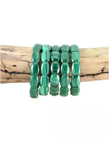 Bracelet malachite bombé