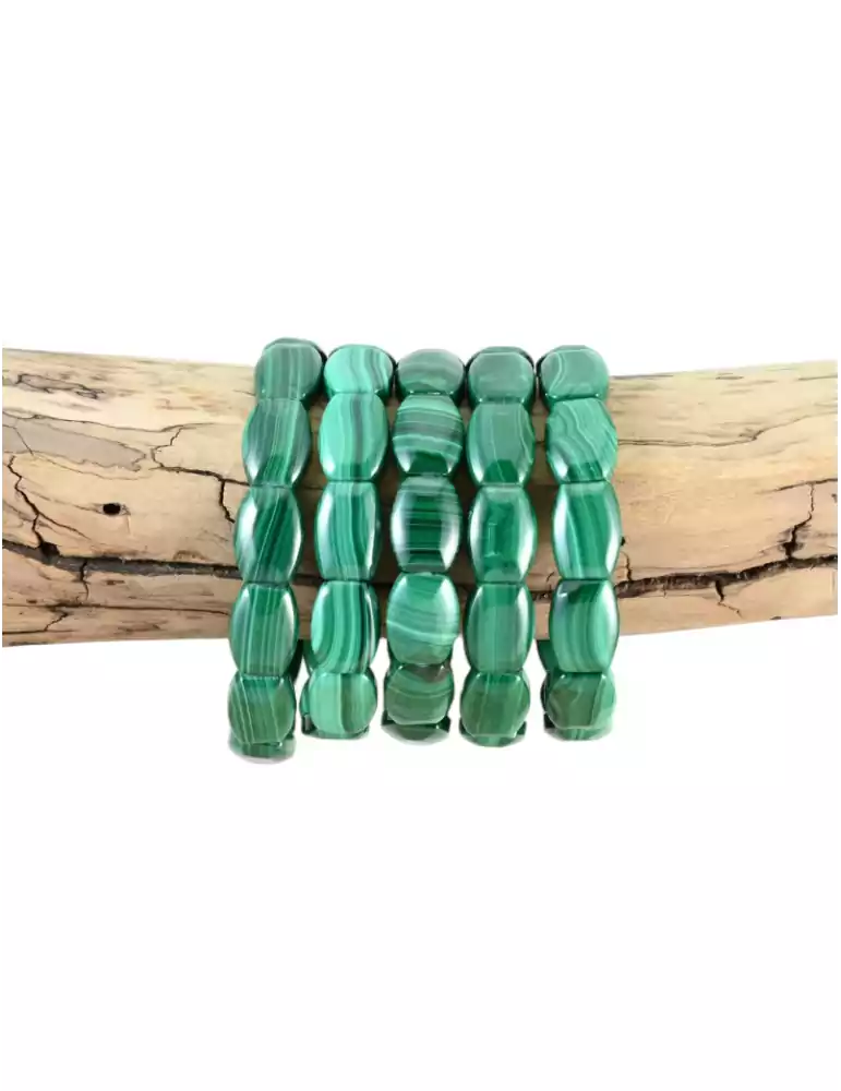 Domed malachite bracelet