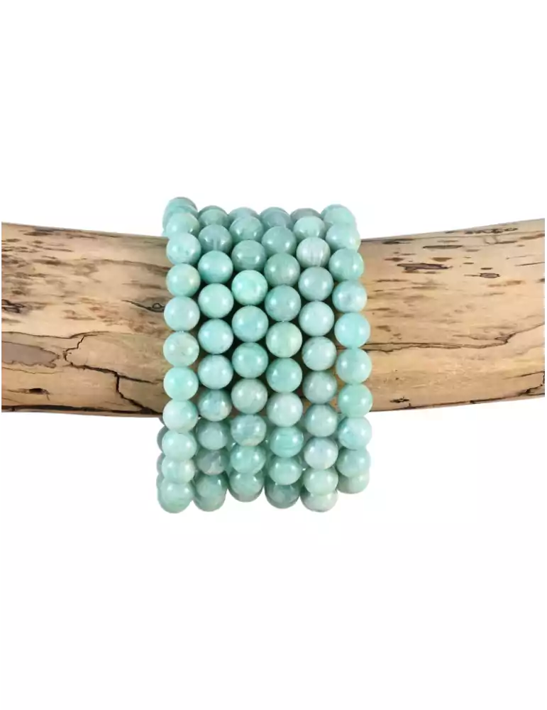 Bracelet Amazonite Pérou AA perles