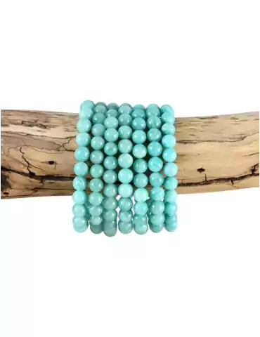 Bracelet Amazonite Pérou AAA perles