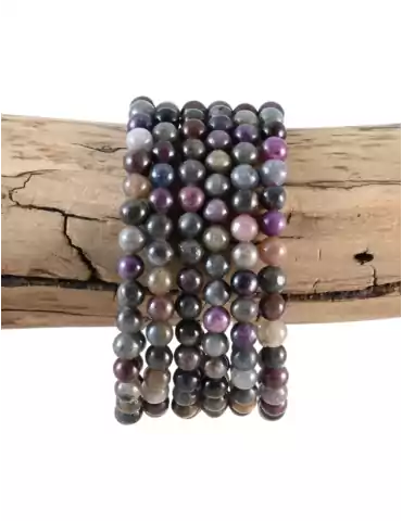 Brazalete de zafiro y rubí con perlas A