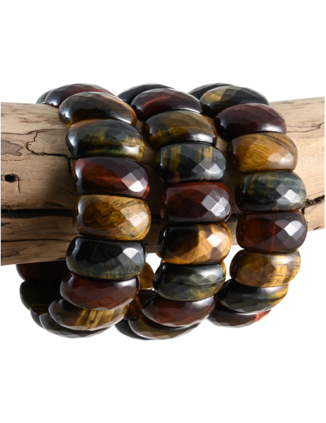 Bracciale XL sfaccettature 3 occhi