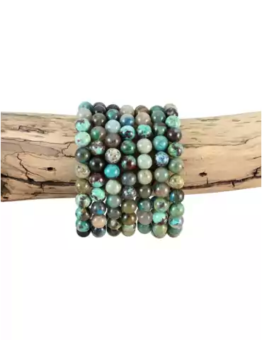 Bracelet chrysocolle perles A