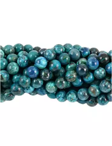 Fil Chrysocolle perles AAA