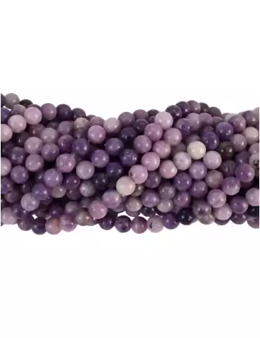  AA Lepidolite Beads Thread