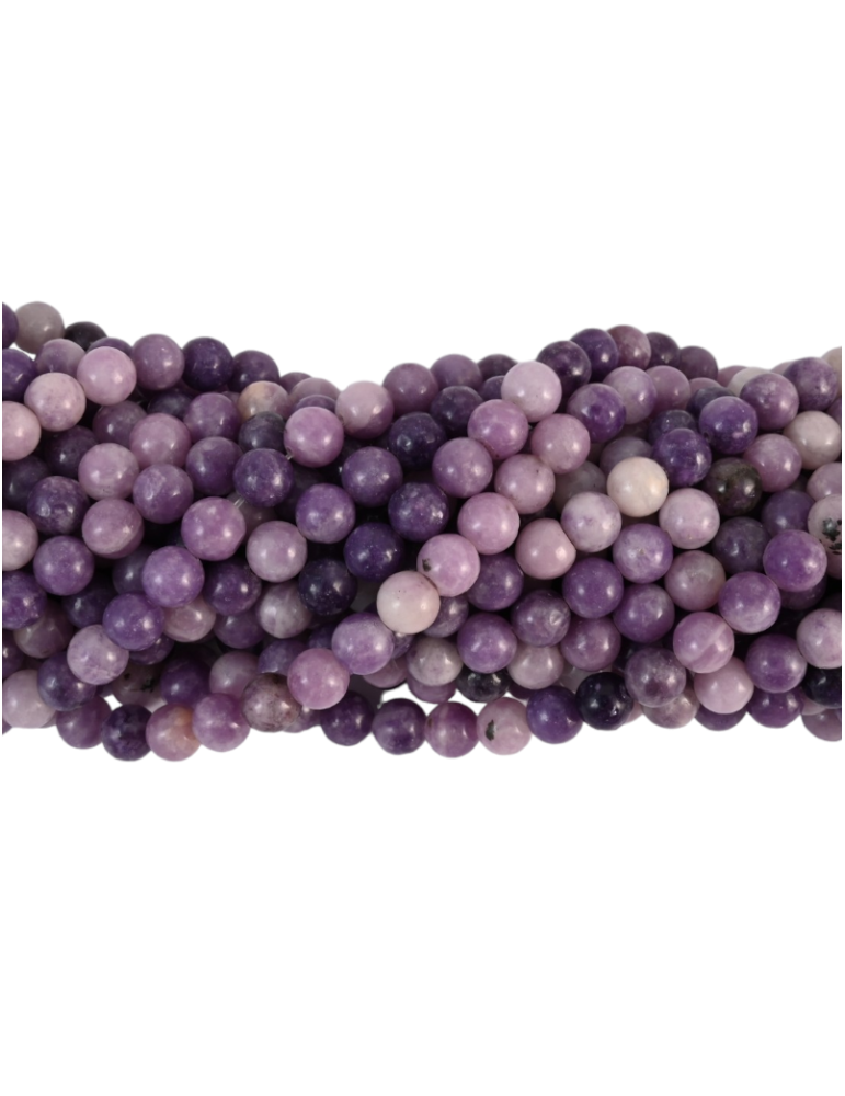  AA Lepidolite Beads Thread