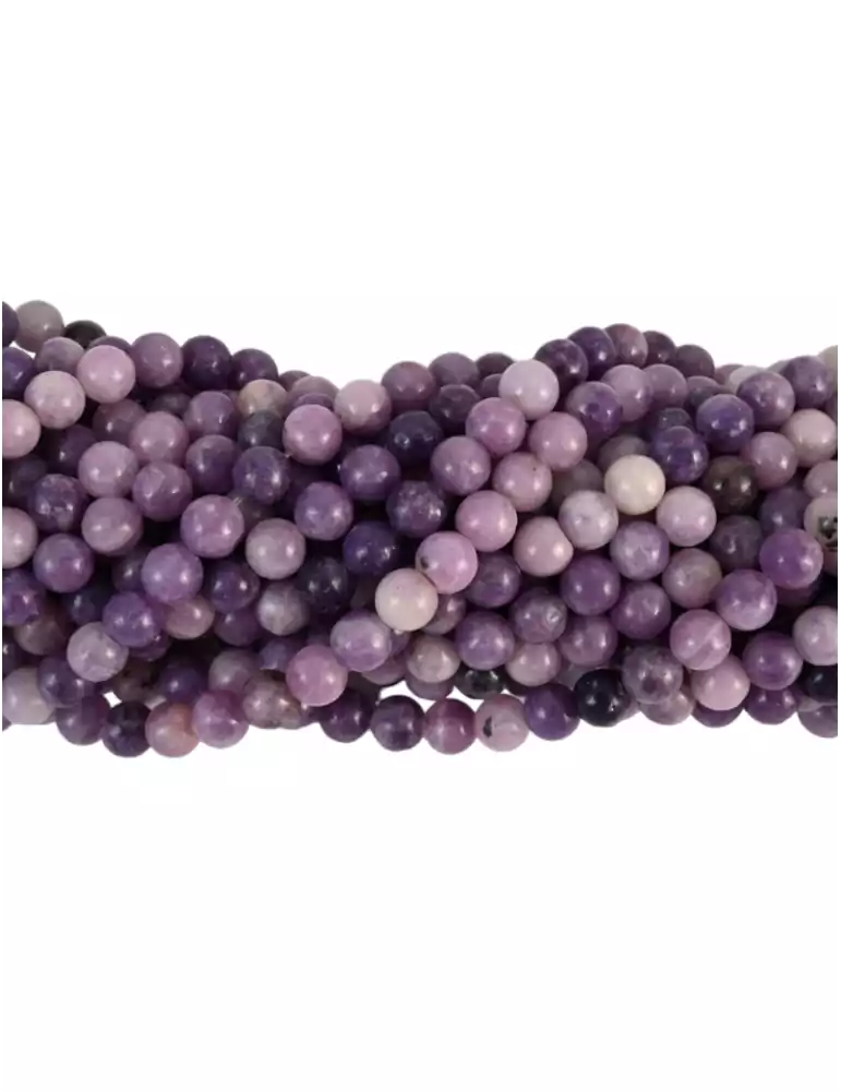  AA Lepidolite Beads Thread