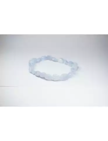 Small pebble chalcedony bracelet