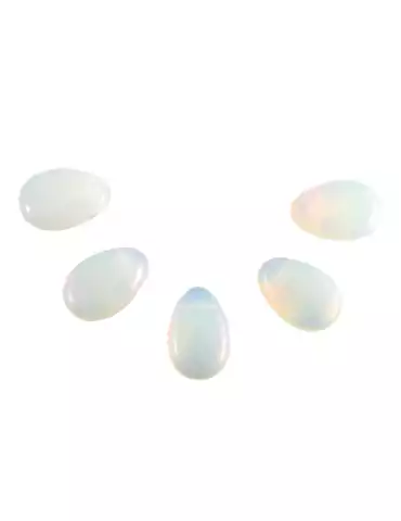  Pierced Opaline Pendants lot x5