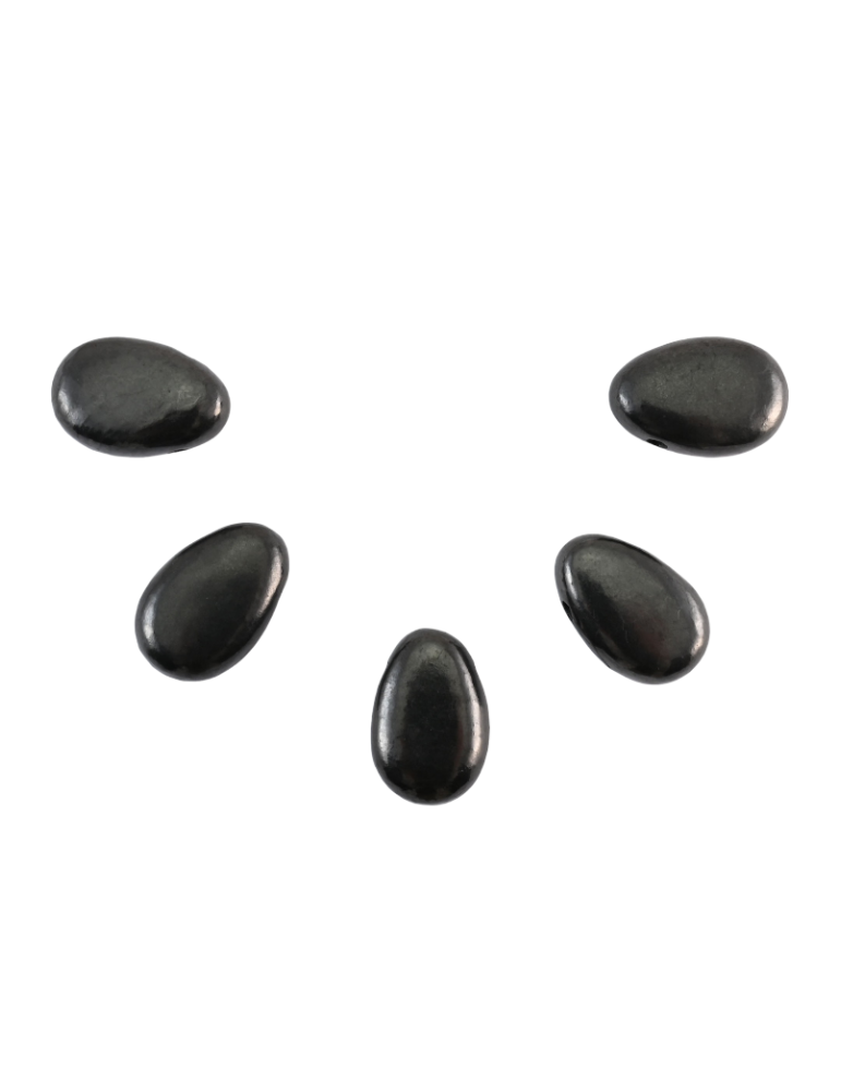 Ciondoli forati in Shungite lotto x5 AA