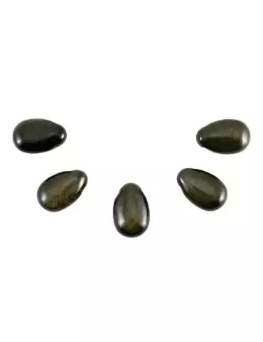 Pierced pendants through Golden Obsidian lot x5 AA