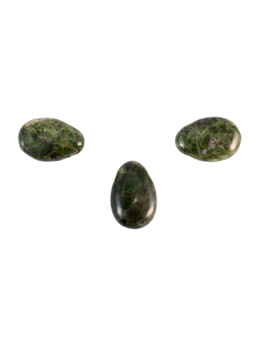 Pierced Diopside pendants set x3 A