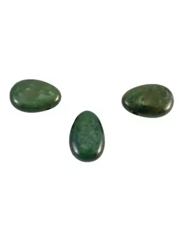 Pendentifs percés travers Fuchsite lot x3 AA