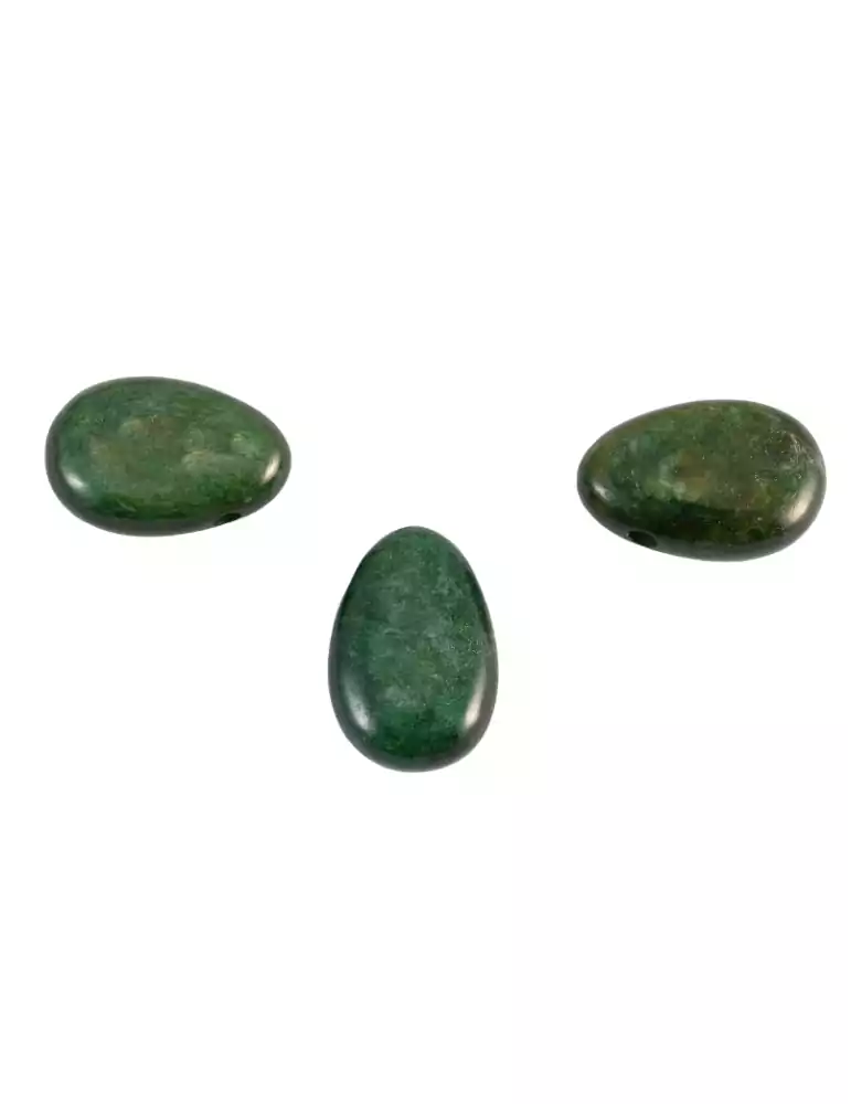 Pendentifs percés travers Fuchsite lot x3 AA