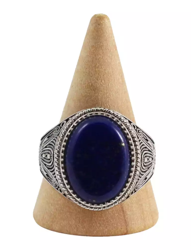 Bague argent homme 9 lapis lazuli