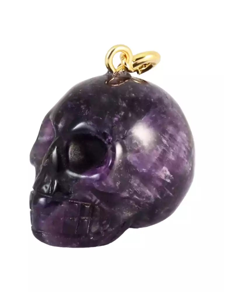 Amethyst Skull Pendant