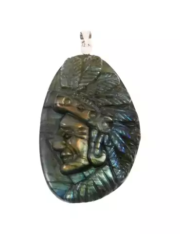 Pendentif apache labradorite AA