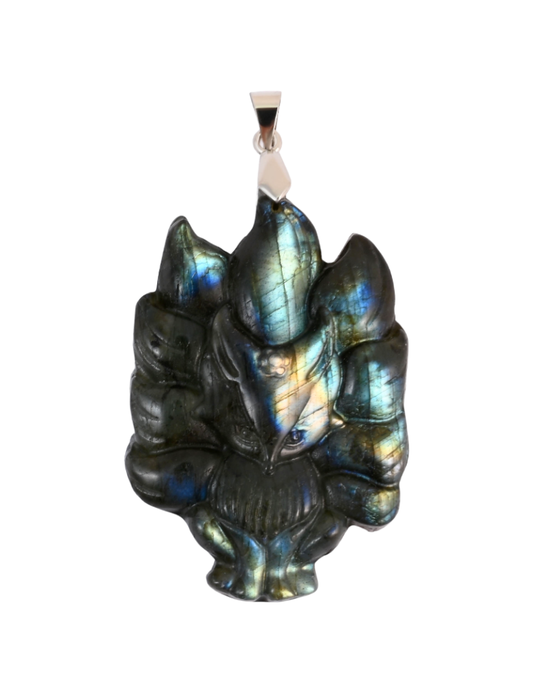 Pendente volpe labradorite AA