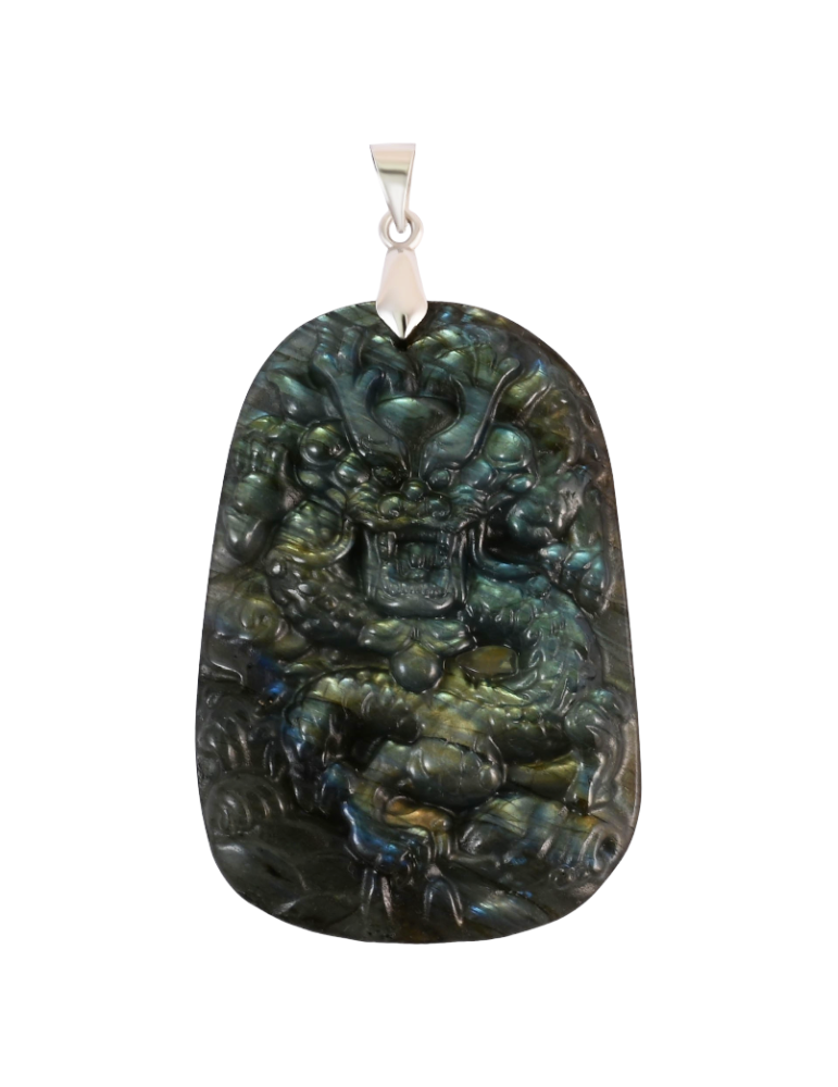 Pendente dragone labradorite AA