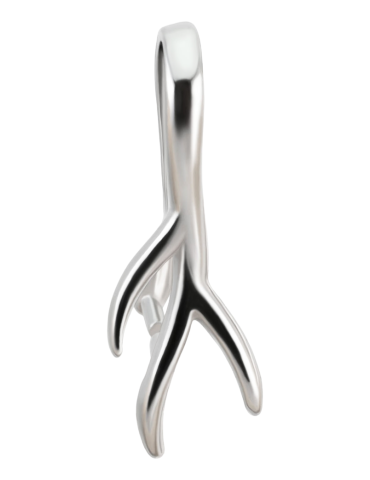 Partij van 10 x zilveren 925 hanger "3 strengen"