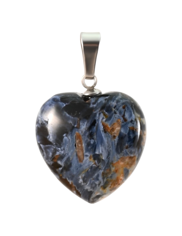 Pietersite heart pendant