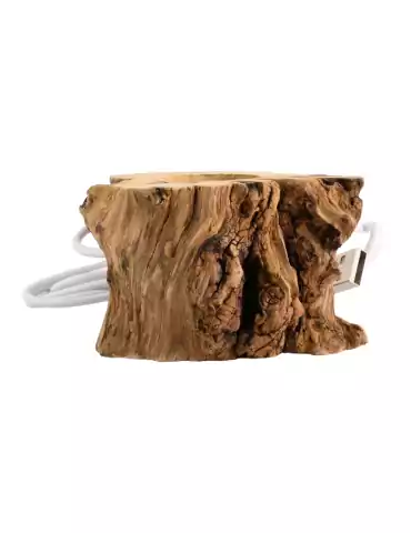 Supporto in legno led sfera...