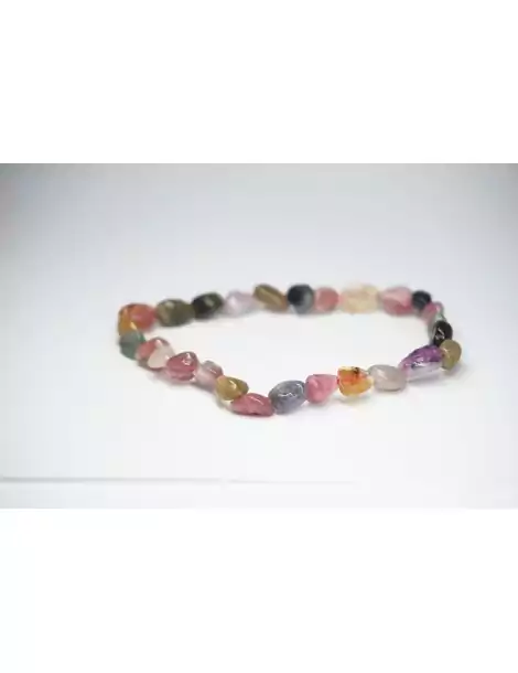 Bracelet Tourmaline melon d'eau petit galet