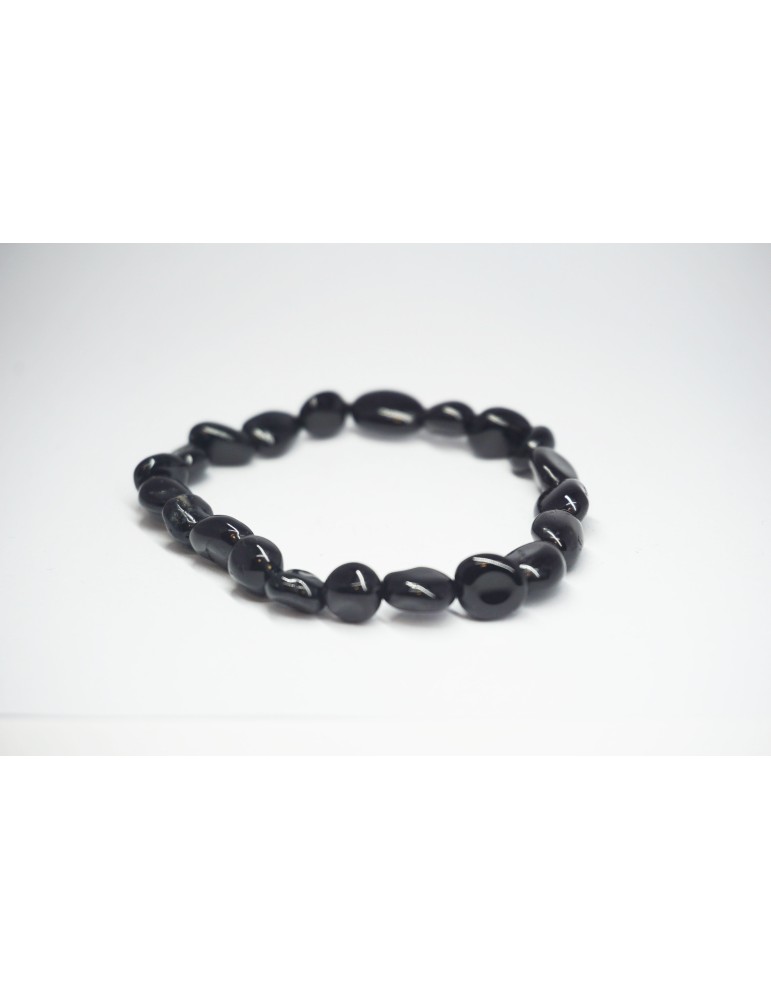 Bracciale con piccola pietra di Tormalina nera