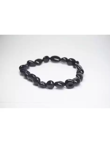 Bracelet Tourmaline noire petit galet