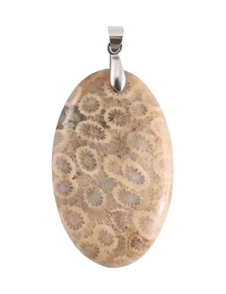 AA Coral Jasper Pendant