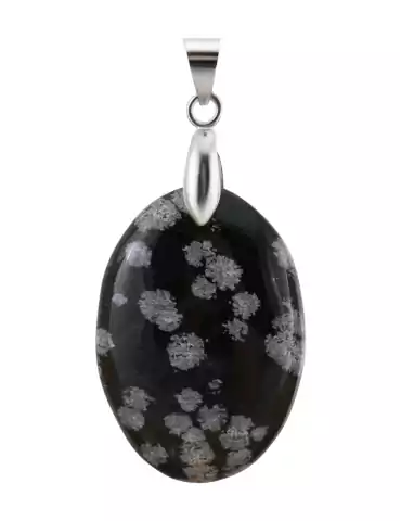 Pendentif Obsidienne flocon de neige A