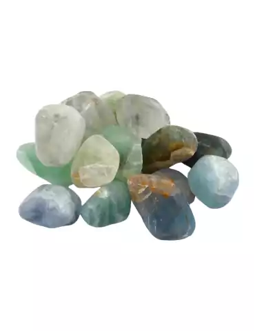 fluorite mix colors tumbled stones AB