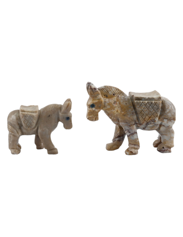 Carved Soapstone Donkey