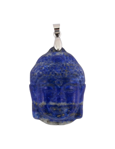 Pendentif tête Siddhârtha lapis lazuli AB