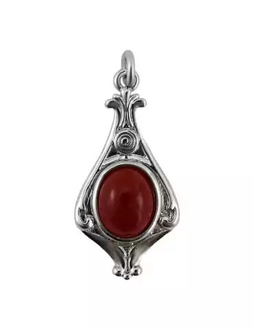 Baroque Carnelian Pendant