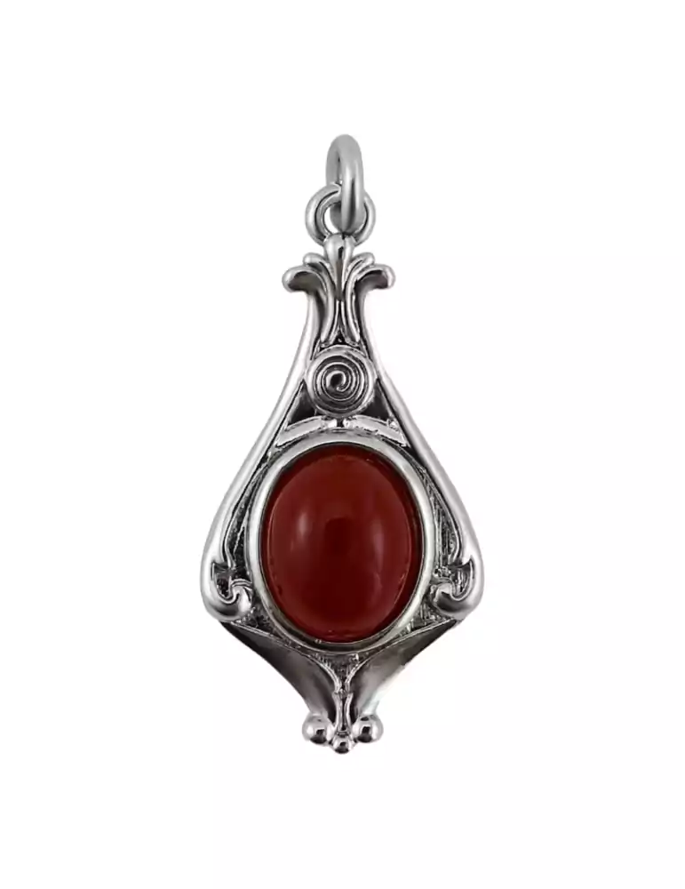 Baroque Carnelian Pendant