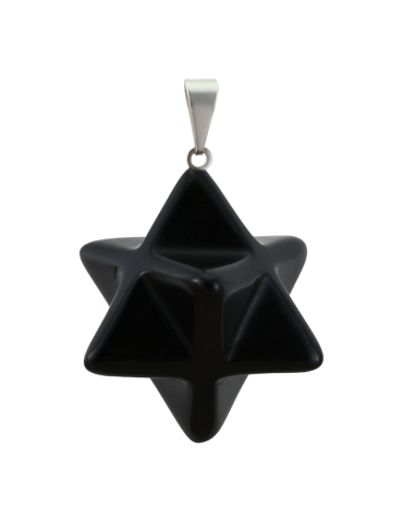 Merkaba Anhänger Obsidian