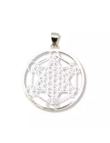 Ciondolo Metatron scolpito in argento 925