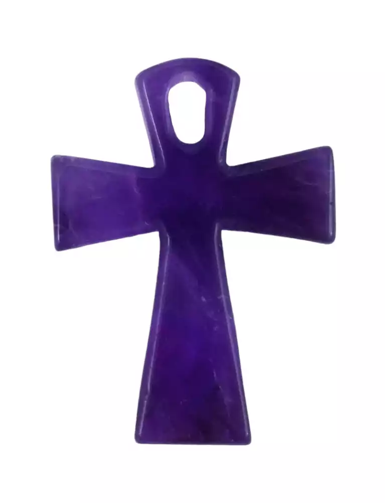 Anhänger Kreuz Ankh Amethyst A